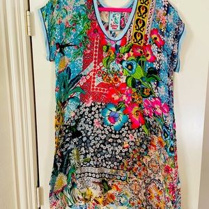 Johnny was silk tunic